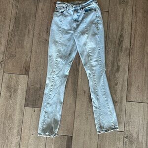 Abercrombie & Fitch Light Wash Straight Leg Jeans